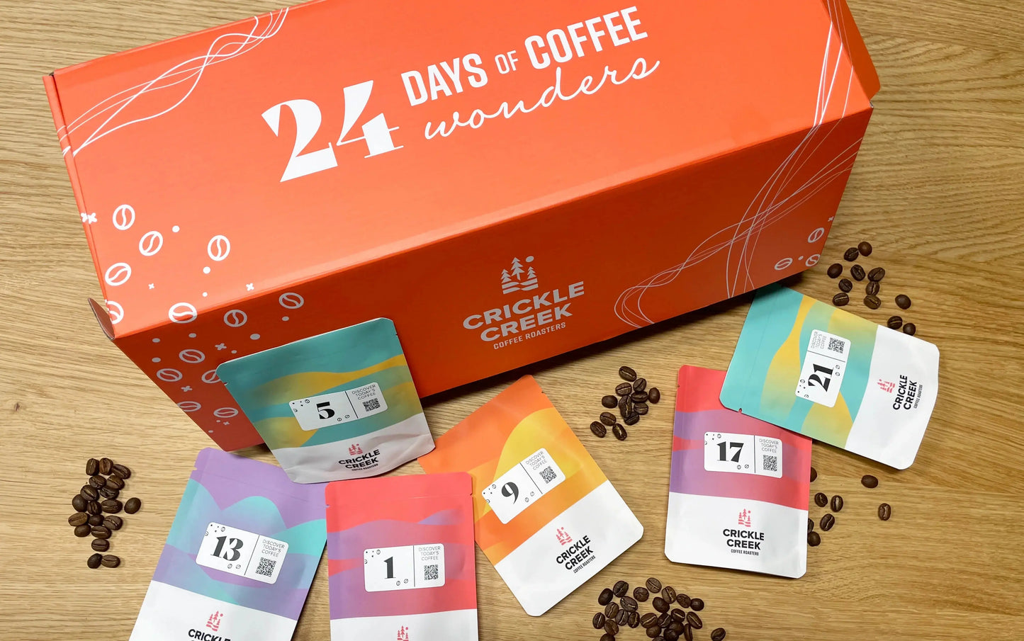 Coffee advent calendar with 24 specialty coffees
