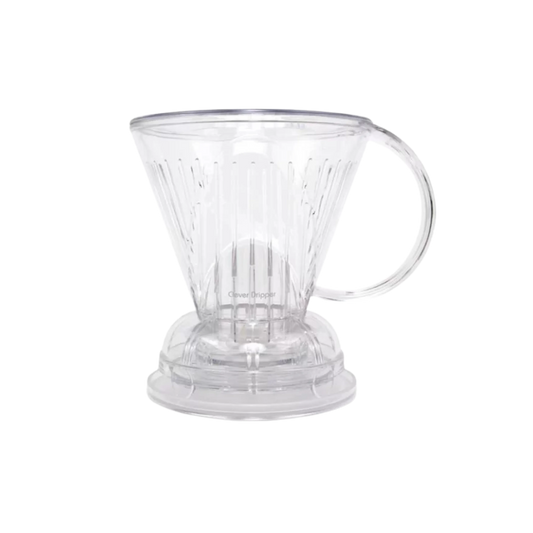 Clever Dripper clear plastic with transparent backgruond